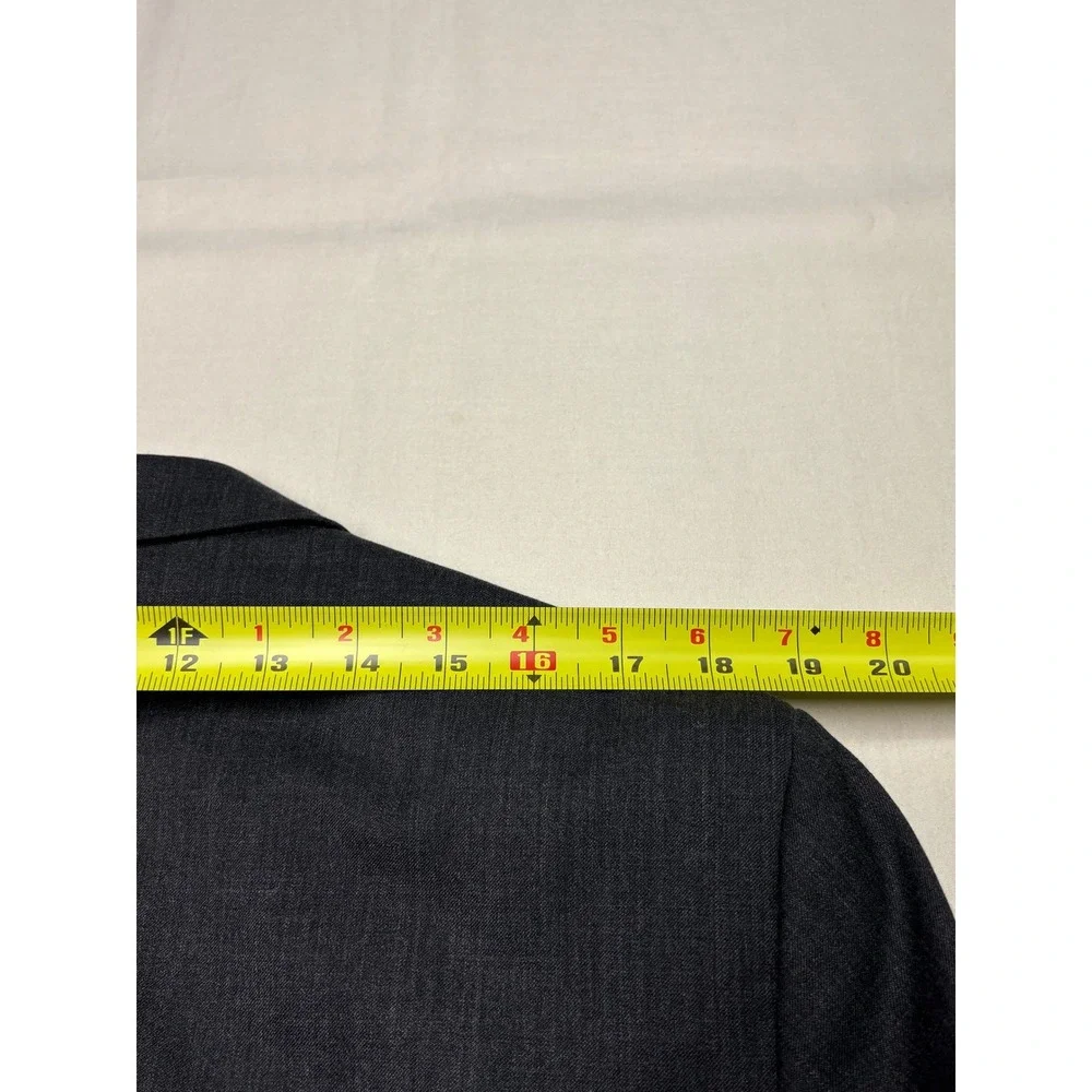 Banana‎ Republic Mens Tailored Slim Fit Suit 42L 34X33 Charcoal Wool Blend 2Pc